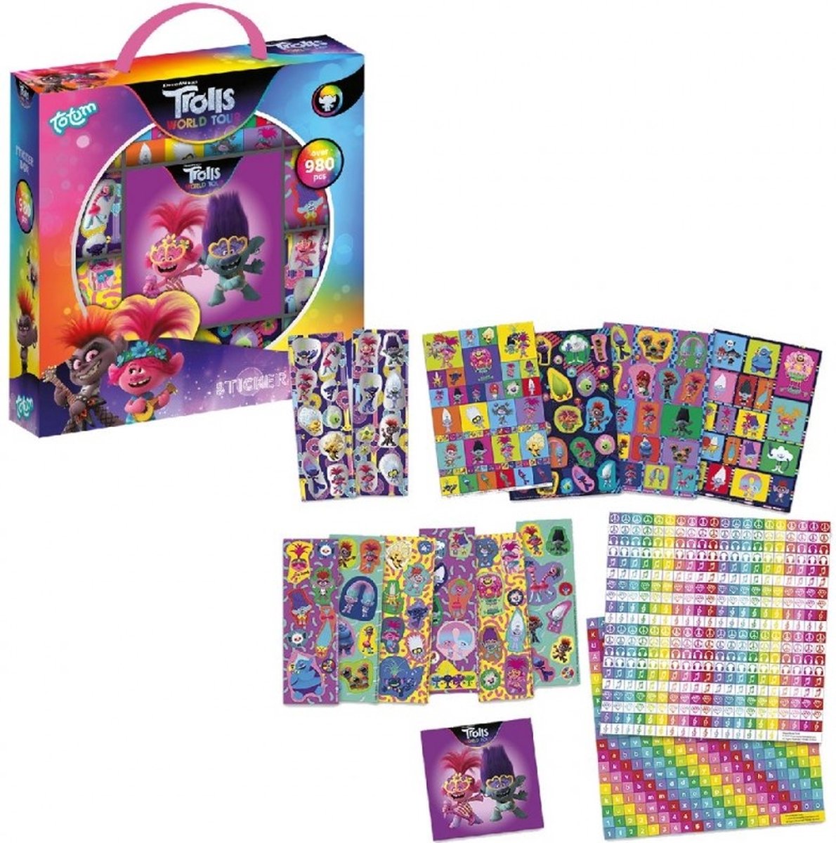 Goedkoopste Totum - Trolls World Tour Stickerset - 980 delig