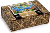 Wooden City Puzzel: ANIMAL KINGDOM MAP 505/50, in hout, 8+