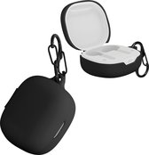 kwmobile cover voor oordopjes case - geschikt voor JBL Wave 300 TWS - Trendy beschermhoes draadloze oordopjes in zwart