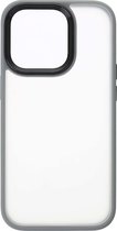 Shop4 - Geschikt voor iPhone 14 Pro Hoesje - Luxe Bumper Back Case Grijs