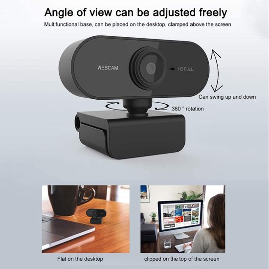 Dewanxin cam, USB Full HD 1080P cam with Noise Cancelling