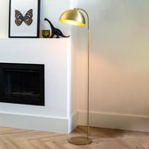 Light & Living Vloerlamp Mette - Goud - 37x30x155cm - Modern - Staande lampen voor Woonkamer - Slaapkamer