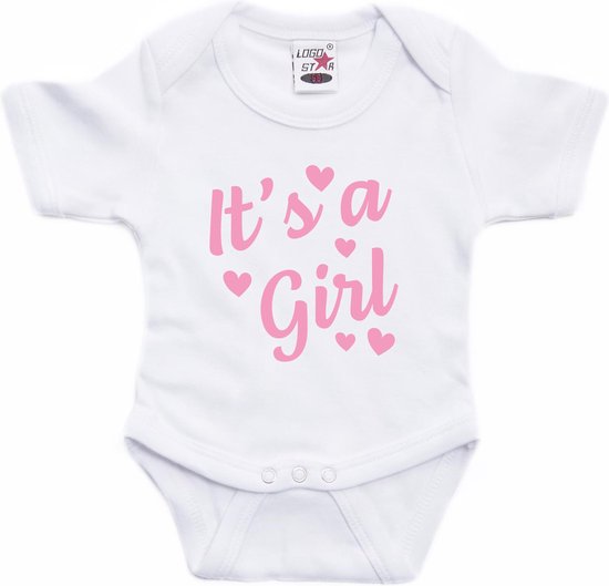 C'est une fille sexe révéler texte cadeau body bébé blanc filles - Cadeau de maternité - Vêtements de bébé 92 (18-24 mois)