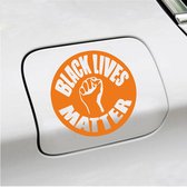 Bumpersticker - Black Lives Matter - 15 X 15 - Oranje