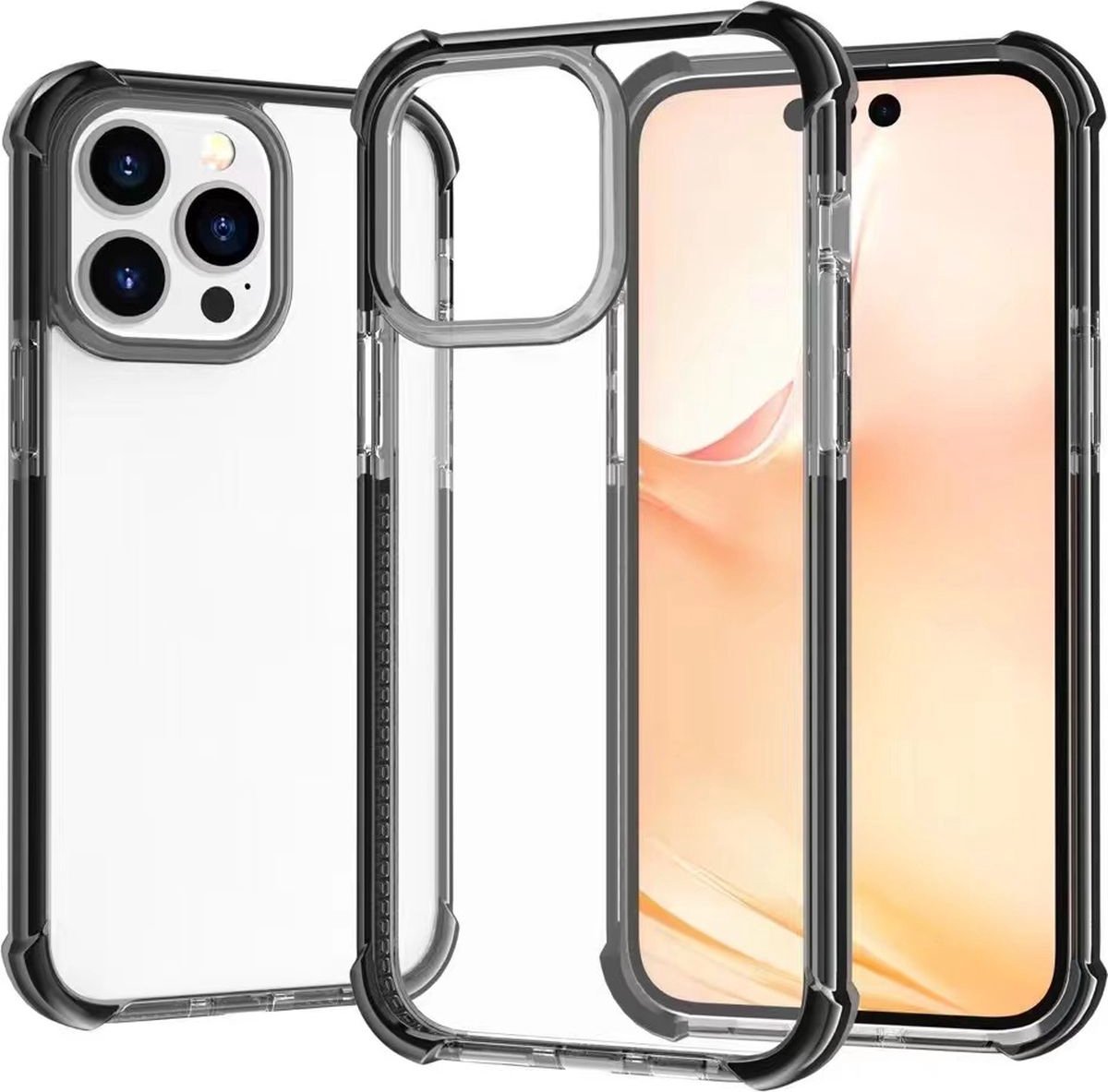 Mobigear Full Bumper Telefoonhoesje geschikt voor Apple iPhone 14 Plus Shockproof Hardcase Hoesje - Zwart