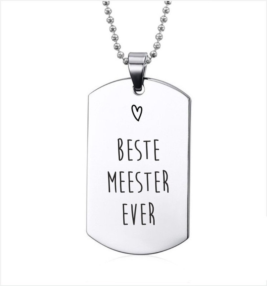 Ketting RVS - Beste Meester Ever