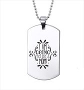 Ketting RVS - I Am Going To Be A Mom