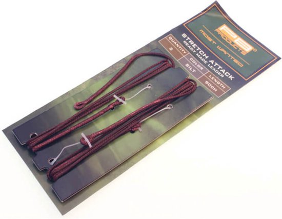 PB Products - Stretch Attack Ready Made Leader 90 cm - 2 stuks - Silt van PB Products — afbeelding 4