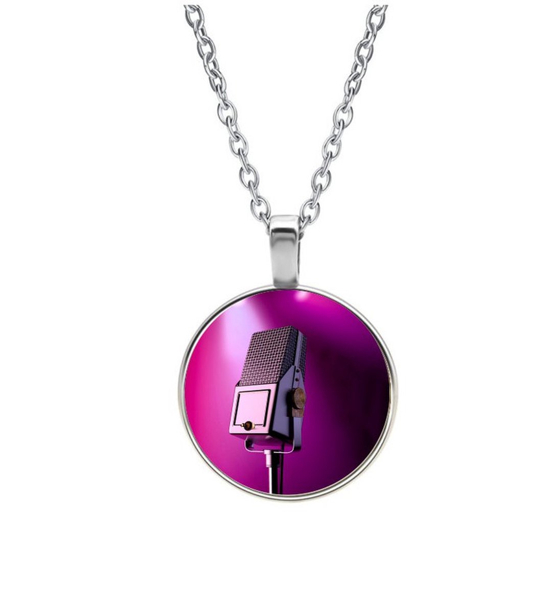 Ketting Glas - Microfoon