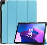 Case2go - Tablet hoes geschikt voor Lenovo Tab M10 (3e generatie) (TB328FU, TB328XU) - 10.1 inch - Tri-Fold Book Case met Auto/Wake functie - Licht blauw