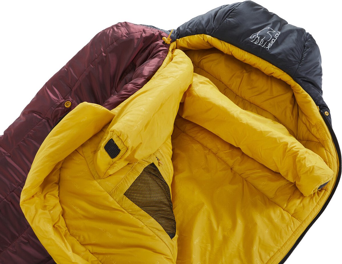 Nordisk Oscar -10° Mummy Slaapzak L, zwart/rood