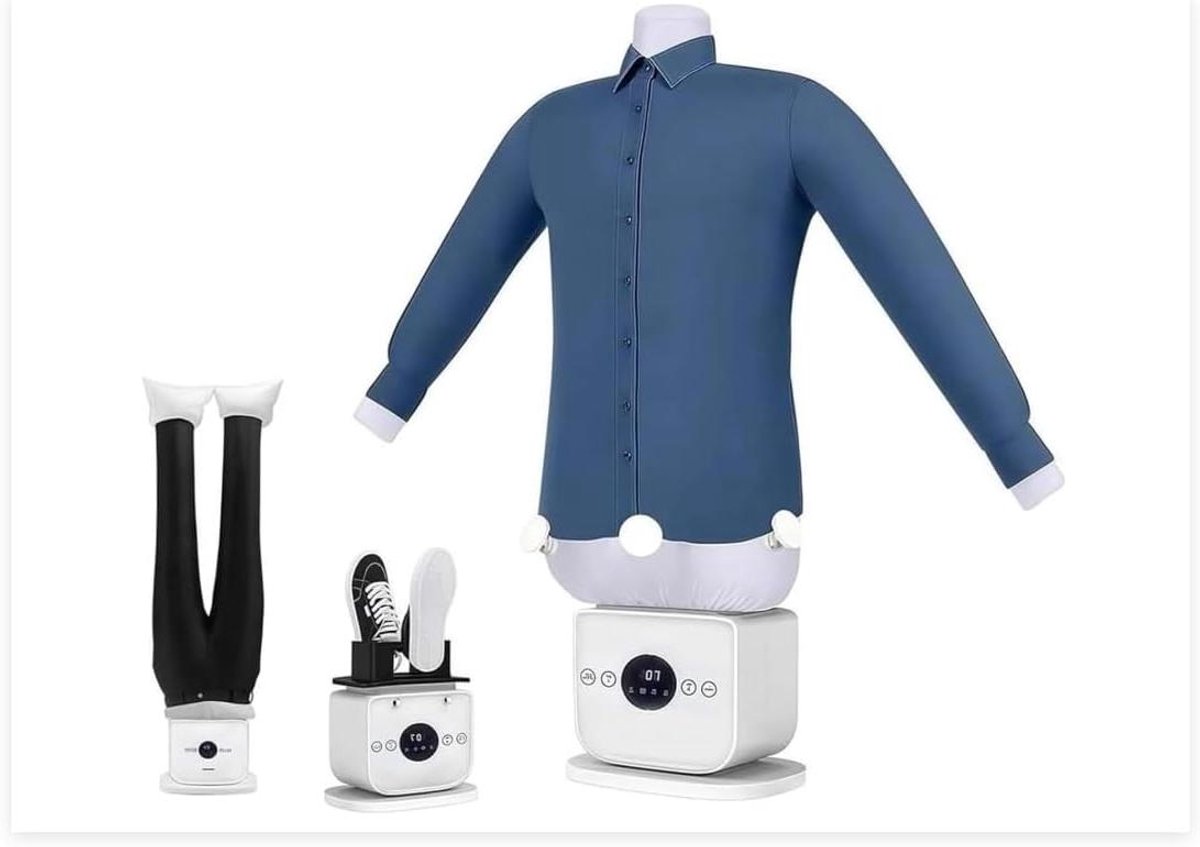 Automatische Kledingstomer - Strijkpop - Snel Kleding Strijken - 360° Stoomdekking - 48 x 20 x 48 cm - Wit