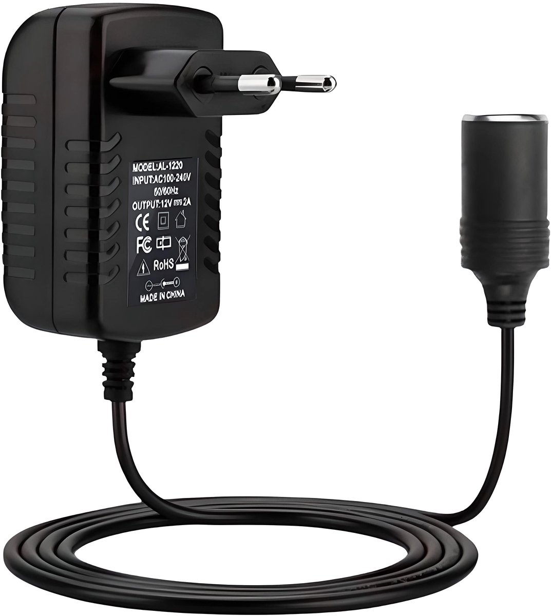 Retoo Nettle Lighter Steck Tapter 12V 2A - AC/DC Adapter voor Auto en Navigatiesystemen