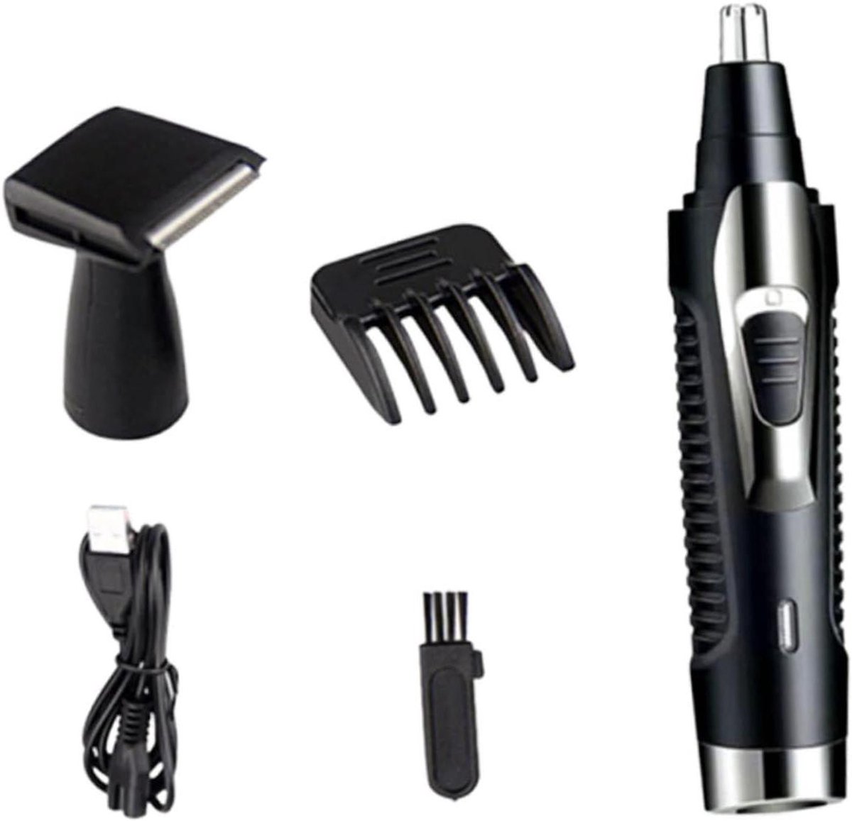Neushaar Trimmer - Gezichtsverzorger Mannen - Persoonlijke Verzorging - Multifunctioneel Apparaat - 12.6 cm - Zwart