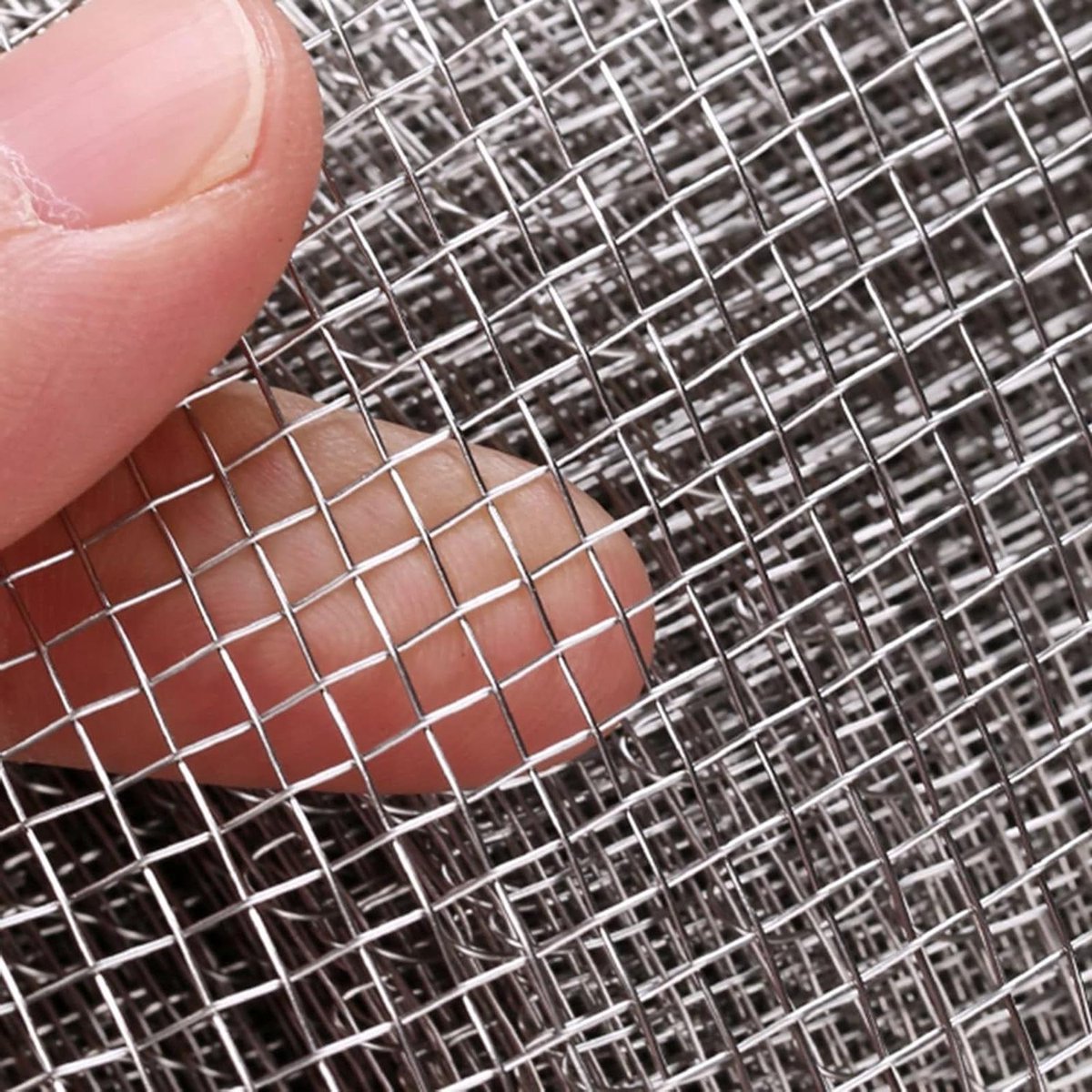 Roestvrij staal gaas - Beschermend metaal - Ventilatie openingen beveiligen - 8 mesh weving - 1x7m - Zilver