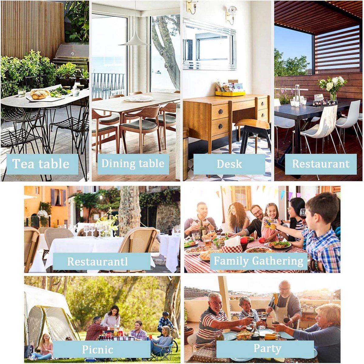 Tafelkleed - Decoratievehoes - Buiten Eten - Waterafstotend - 100 x 100 cm - Citroen
