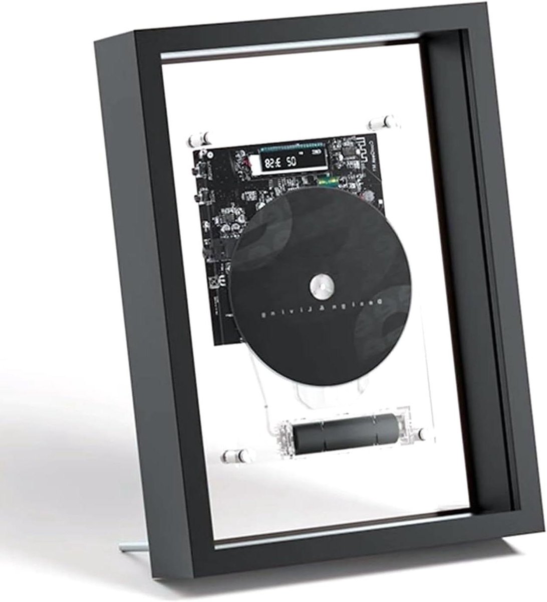 Draagbare CD-speler - Muziekspeler - Muziek Luisteren - Bluetooth Connectiviteit - 229x318x64mm - Zwart Wit
