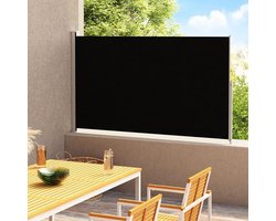 Gecheer Zonnezeil, inkijkbescherming, zijdelings uittrekbaar, voor terras, terras, terras, zwart, 180 x 300 cm, zonnezeil voor buiten, uittrekbaar