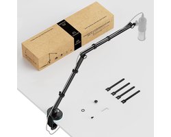 ARC.16 microfoonarm voor gaming-setup - Slim aluminium design met RGB-basis, 10 lichteffecten, in hoogte verstelbaar, kabelbeheer, zwenkarm voor streaming, podcast, opname