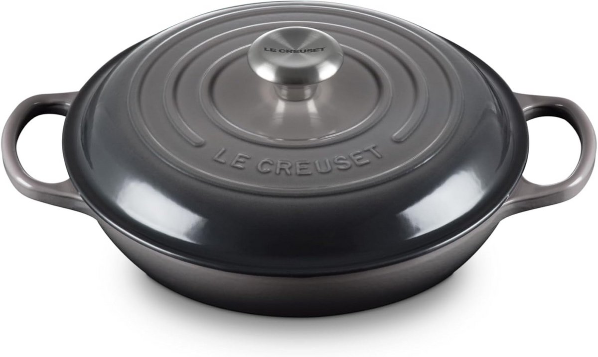Gietijzeren Koekenpan Ondiep Grijs 26 cm