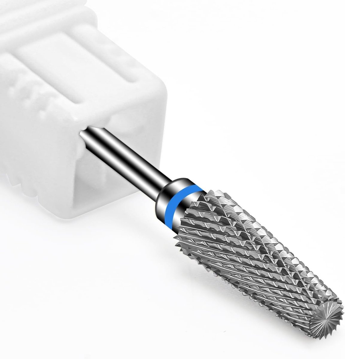 5-in-1 Nagelvijl Accessoires, Wolfraam Carbide Nagelfrees voor Acryl, Polygel en Harde Gel, 3/32 Inch Gouden Frees voor Gel Nagels, Manicure en Pedicure Gereedschap