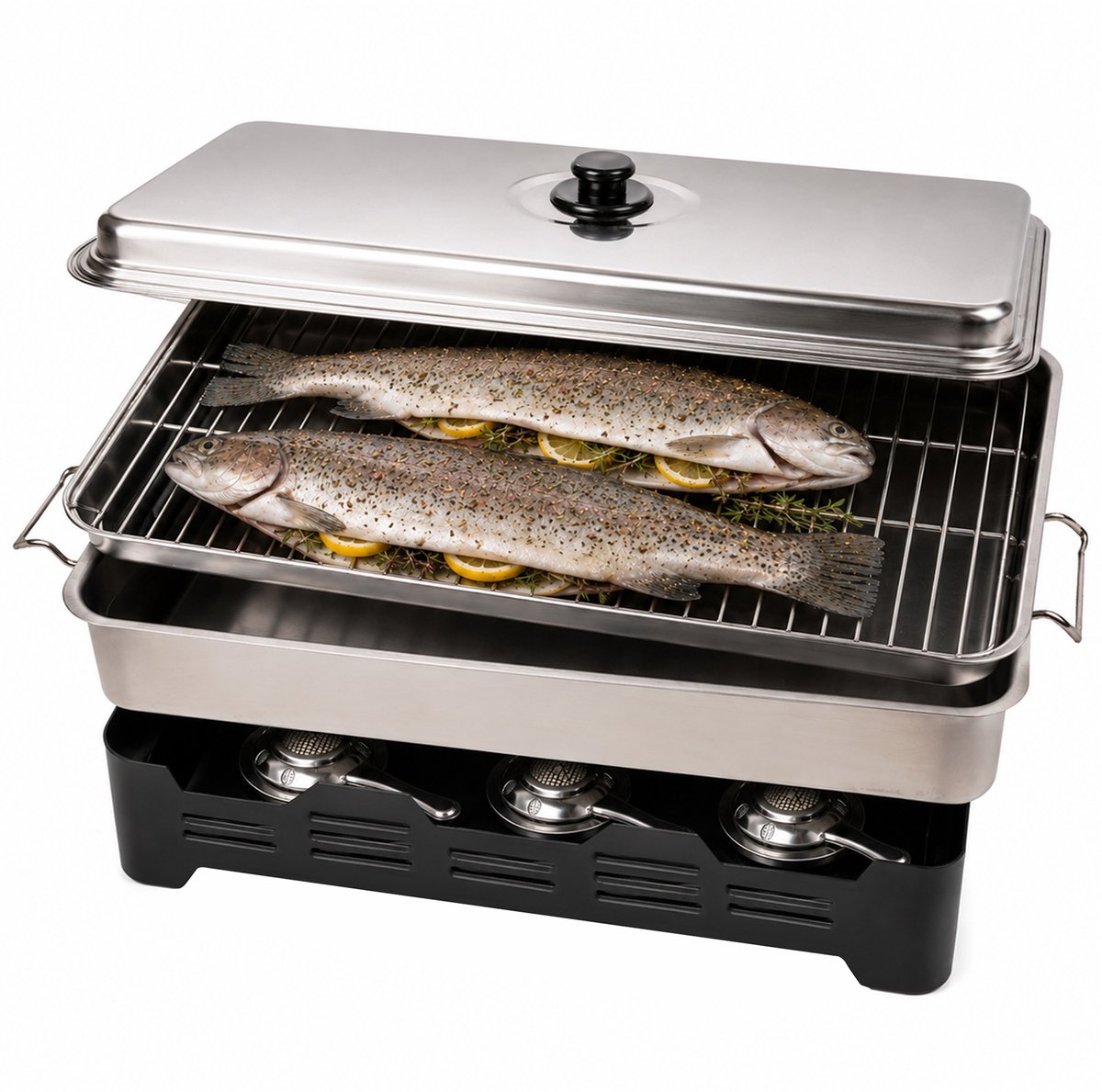 Ultimate Table Smoker Three Pit Rookoven - Rookoven