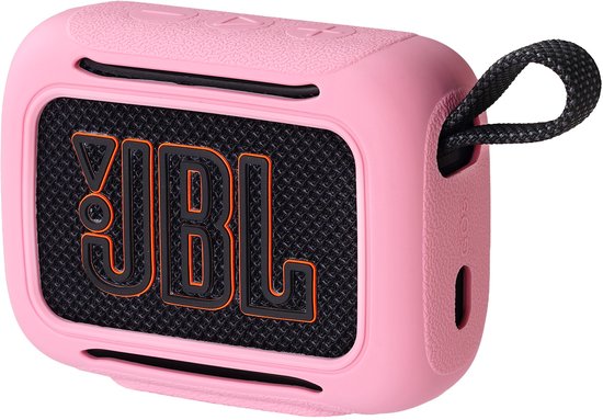 Beschermhoes geschikt voor JBL Go 5 Bluetooth Speaker - Meerdere Kleuren - Schokbestendig - Krasbestendig - Siliconen - Hoesje - Case - Bescherming - Roze van Merkloos — afbeelding 3