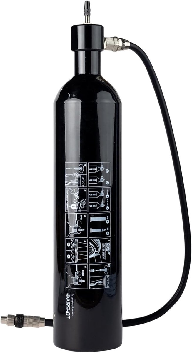 Bandenpomp - Tubeless Booster - Banden Monteren - Zonder Compressor - Tot 11 Bar - Zwart — afbeelding 2