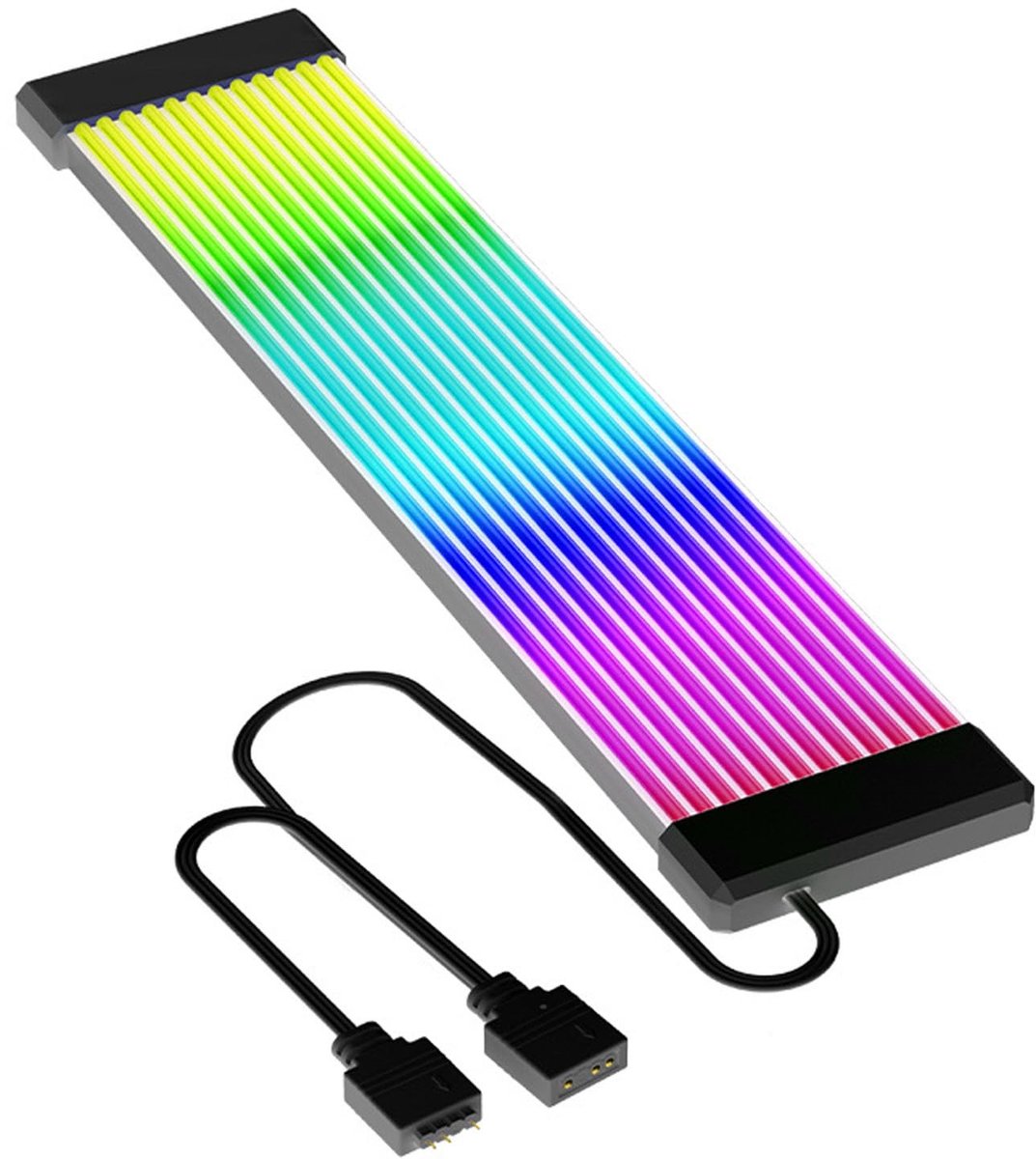 aladdien - PC kabel - Uitbreiding van de voeding - 5V 3 pins siliconen - Flexibel en compatibel - Geschikt voor RGB-installaties - ...