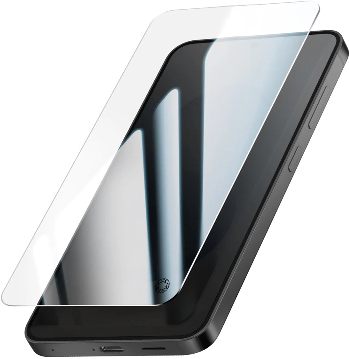 Force Case, Screenprotector Geschikt voor Galaxy S26 Plus 2D Organisch Glas Shokbestendig, Transparant