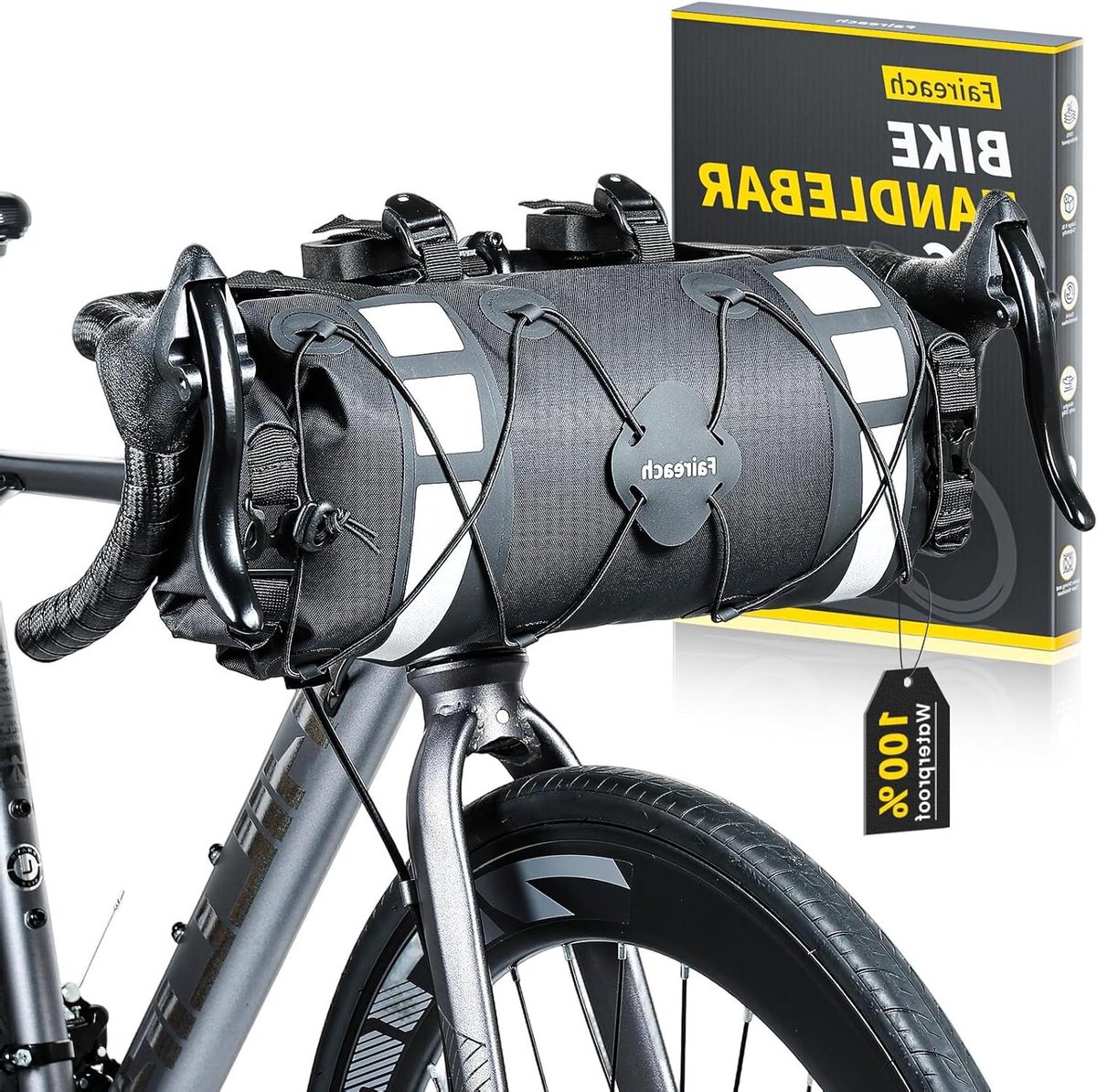 Fietstas Stuur - Bikepacking tas - Outdoor avontuur - Waterdicht TPU materiaal - 9.5 liter - Zwart