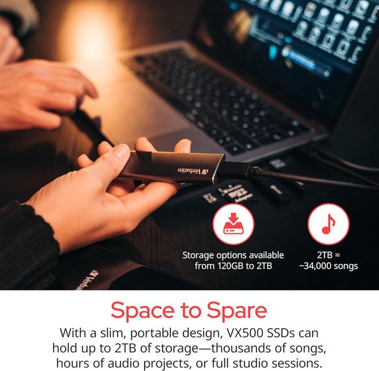 Snelle Externe SSD 480GB USB 3.1 Gen 2 - Compacte Opslag voor Back-up en Overdracht van Snelle — afbeelding 4
