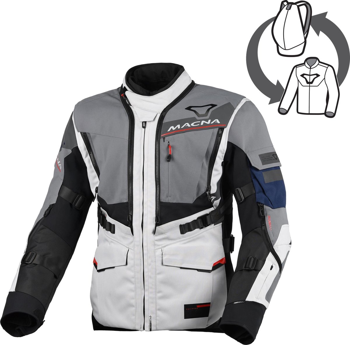 Macna Flexodus waterdichte motorfiets textieljas -