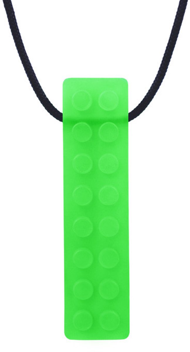 Ark Therapeutics kauwketting speelgoed Brick Stick groen sensorisch.