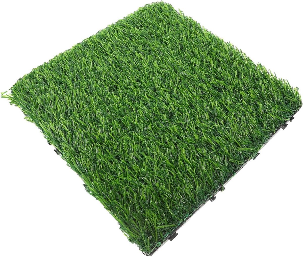 Kunstgras Tegels - Vloermat Gazon - Buiten Decoratie - Naadloze Integratie - 30 x 30 cm - Groen