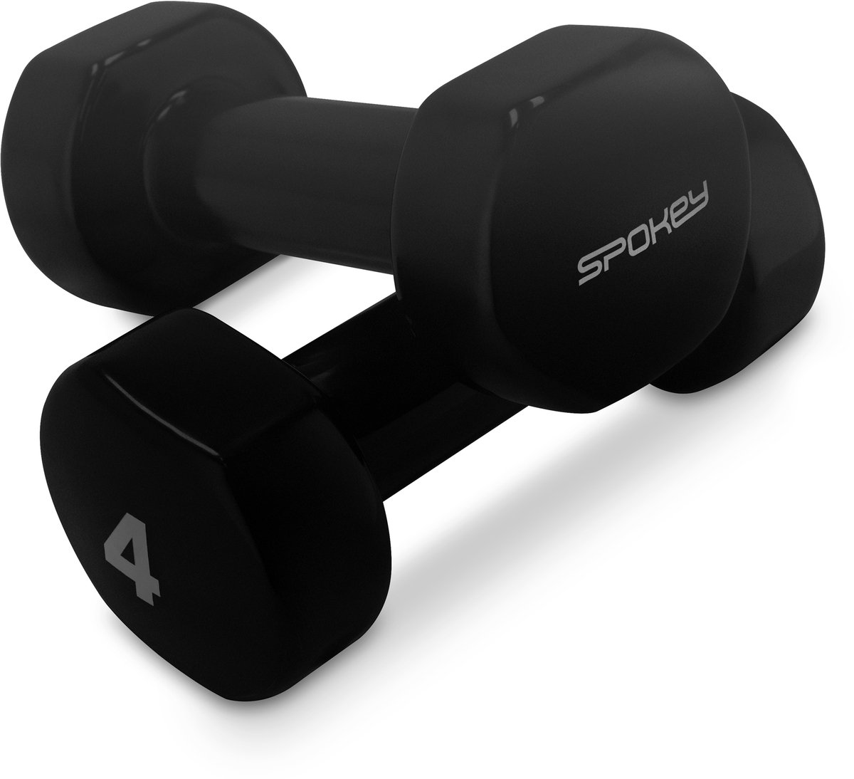 Spokey SHAPE Dumbbells - Zwart - 2 x 4 kg