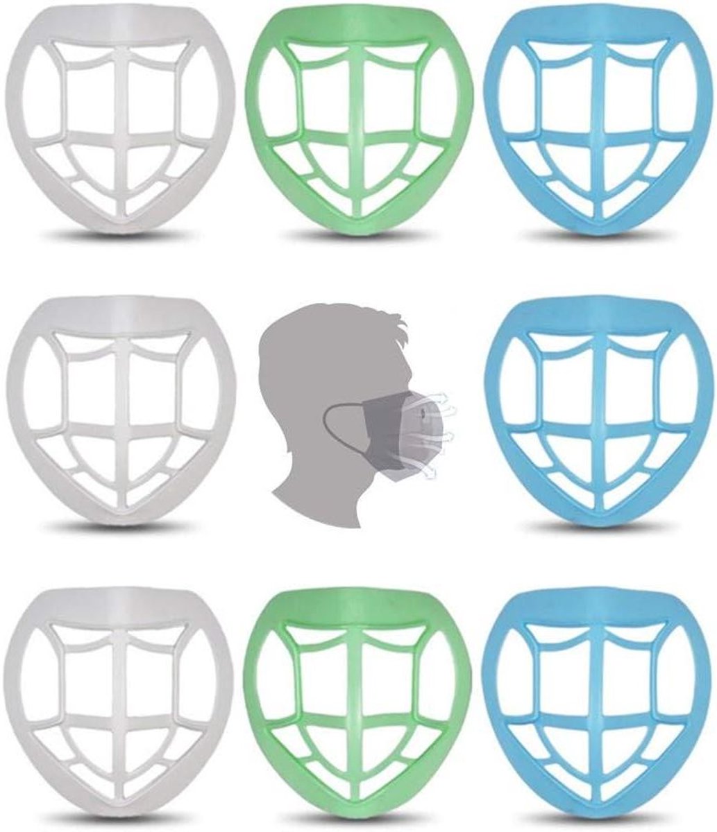 Masker Beugel - Binnensteun Frame - Comfortabel Ademhalen - Meer Ademruimte - 9 Stuks - Mix
