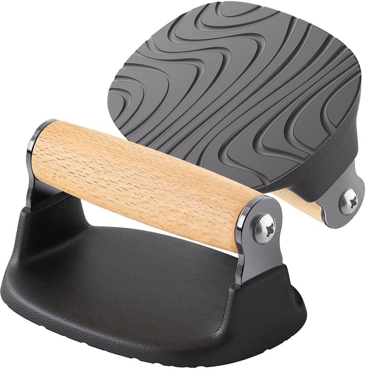 aladdien - Pushup Stand - Fitness Handgrepen - Houten Anti-slip Grip - Thuis Gym Krachttraining - Bovenlichaam Oefeningen - Duurzaam en Comfortabel