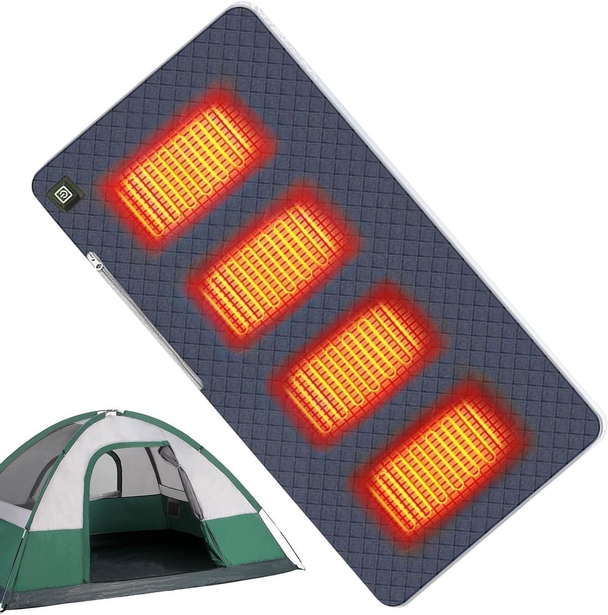 Verwarmd Zitkussen - Elektrisch Kussen - Comfort Zitten - 3 Warmtestanden - 45x90 cm - Zwart