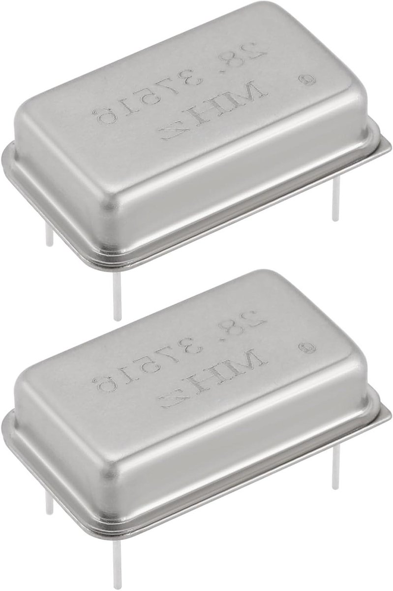 Kristal Oscillatoren - Componenten - Systeem Upgrade - Direct Attach - 2 Stuks - Zilver