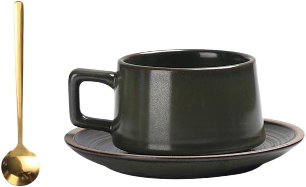Koffiemok Keramiek - Thee mok - Dagelijks Gebruik - Grote Capaciteit - 220 ml - Glanzend