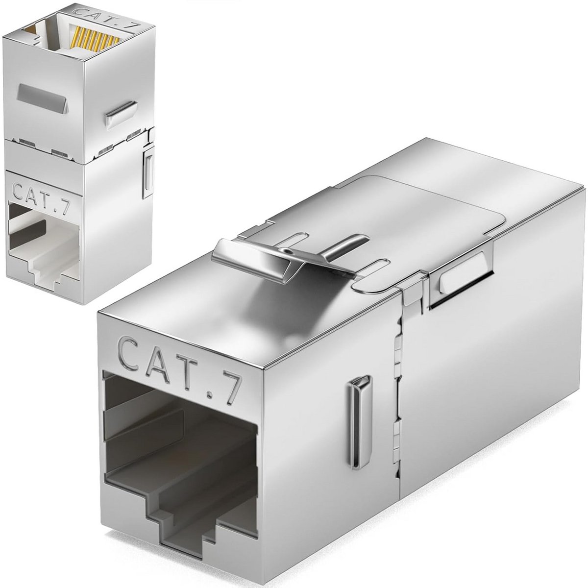 RJ45 Keystone Hoekmodule CAT7 STP Keystone-koppeling voor Netwerkinstallatie