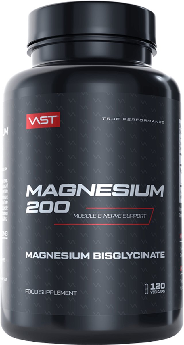 VAST Magnesium 200 (120 vCaps) Unflavoured - Vitaminen, mineralen & gezondheid - Mineralen