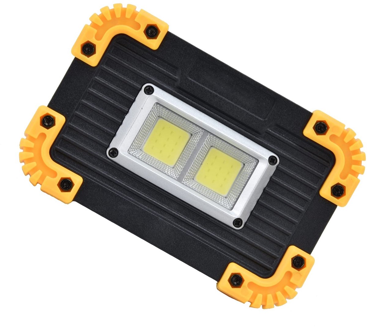SPHProducts - Draagbare Schijnwerper - Mini-LED-werklamp - USB Oplaadbare Dubbele Vierkante Lichte Tent - Noodschijnwerper - Veiligheidsverlichting - G...