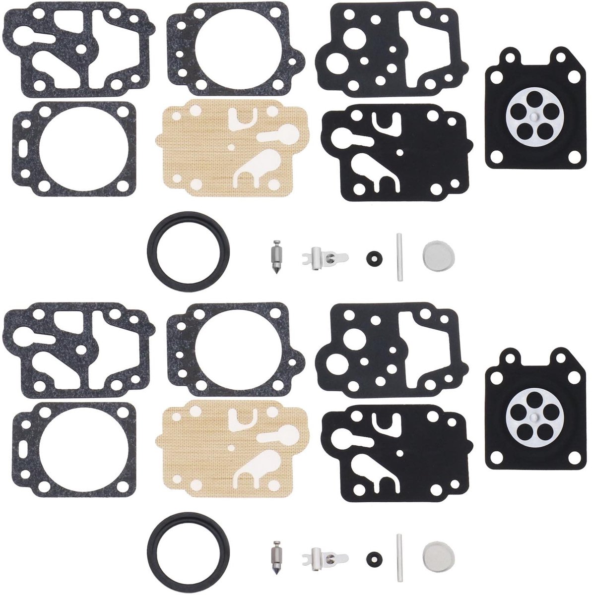 aladdien - Carburateurmembraan reparatieset - 2 sets - Voor kettingzaag en tuinmachines - Vervangt K20-WYJ - Hoogwaardige reparatiekit - Geschikt vo..