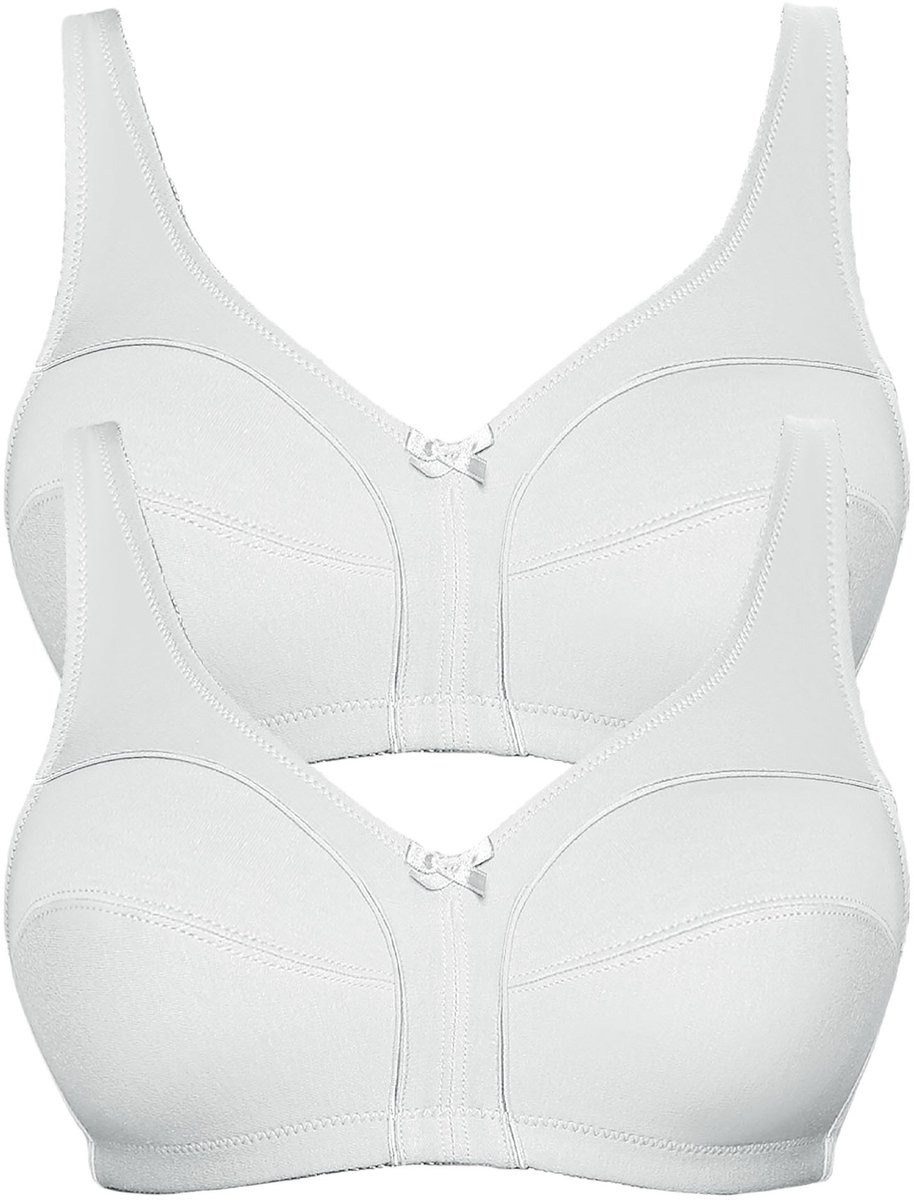 2-pack katoenen soft beha Basic