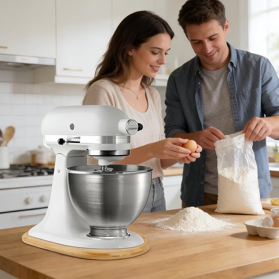 Standmixer Lade - Mengplank - Keukenwerk Stroomlijnen - Antislip Bescherming - 40.6 cm - Houtkleur van Merkloos — afbeelding 5