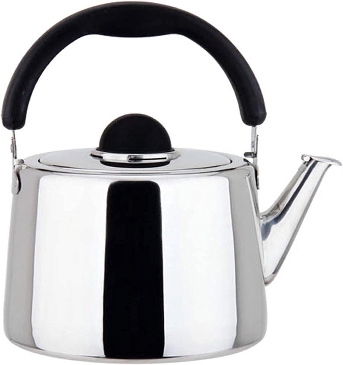 Fluitketel - Theepot RVS - Water Koken - Extra Dikke Bodem - 6L - Zilver
