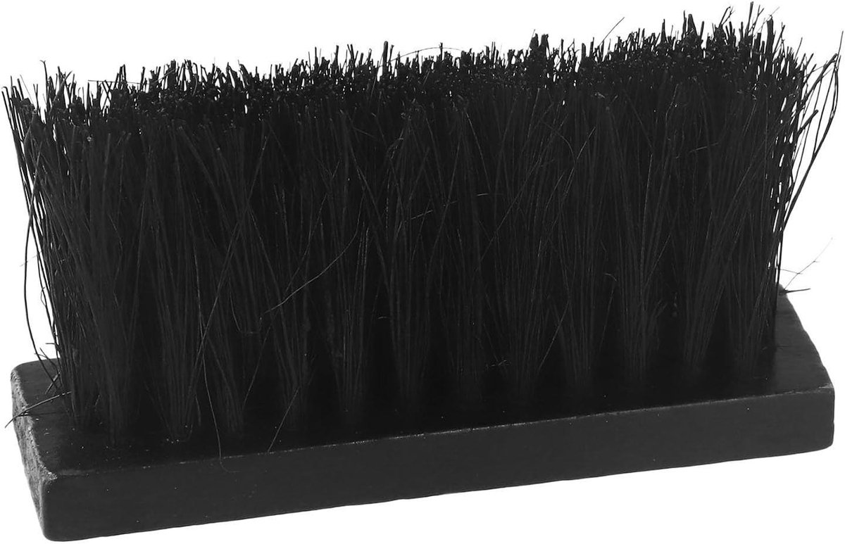 Open haard borstel - Vervangende borstelkop - Haardonderhoud - Kokospalm borstelharen - 5 x 35 cm - Zwart