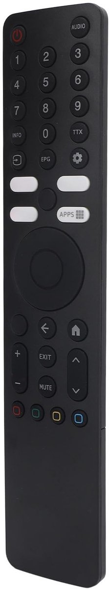 aladdien - Afstandsbediening - Voice Afstandsbediening - Ergonomisch ontwerp - Stijlvol - Geschikt voor TV - Compact - Vervanging voor Q2 L65M7 Q2ME..